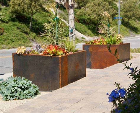 corten steel planter boxes for sale|corten steel planter fabricators.